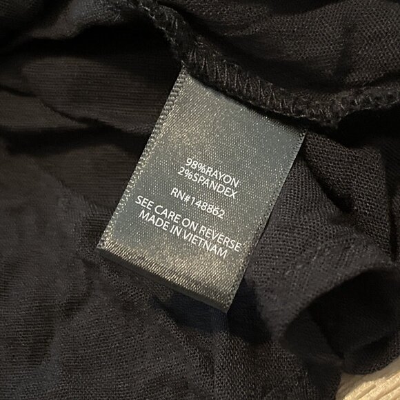 Torrid Babydoll Rayon Top With Side Cutouts SZ 4X (26) Black Blouse Stretch - Picture 6 of 10